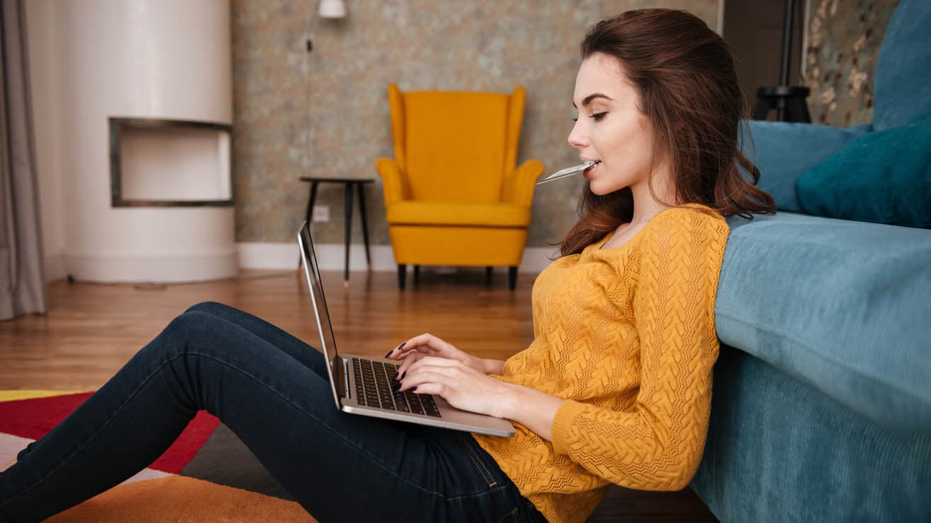 Person shopping online